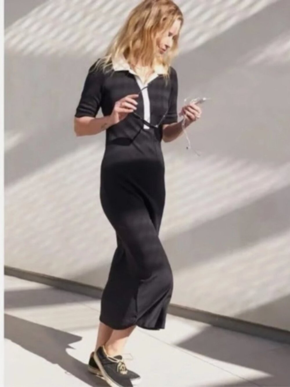 AYR The Scout Polo Midi Dress Collared‎ Pima Cotton Size Small